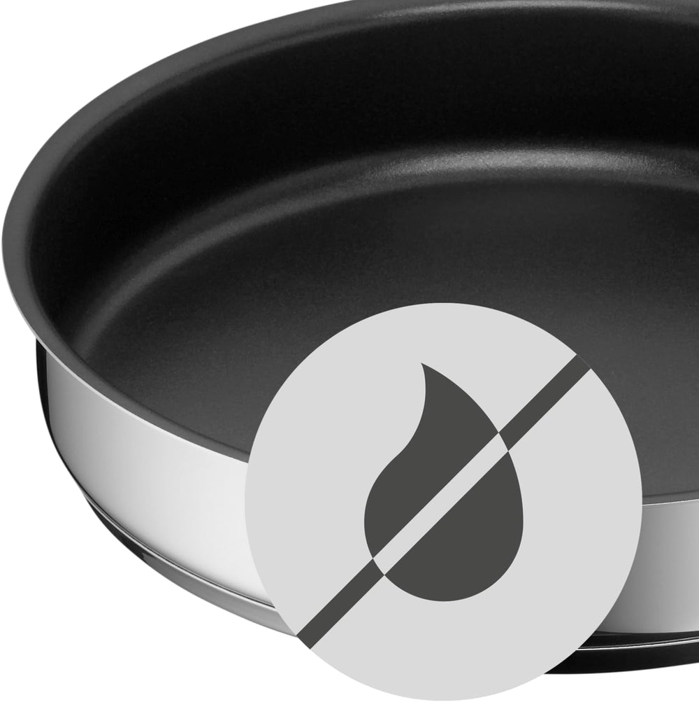 WMF Mini tigaie acoperită mică 18 cm, Cromargan din oțel inoxidabil lustruit, inducție Oale si Tigai Naty Shop