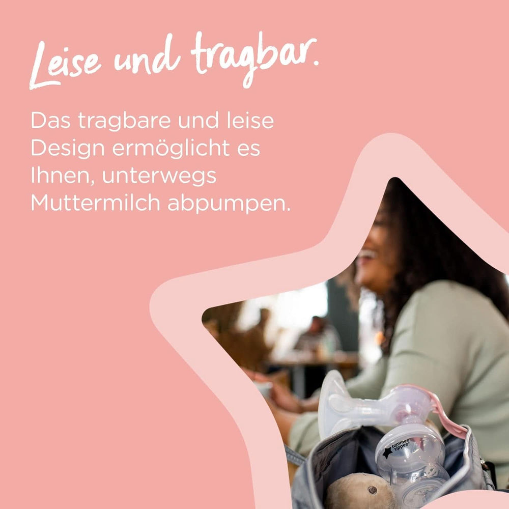 Tommee Tippee Made for Me Manuelle Einzel-Milchpumpe, Starke Saugkraft, Ergonomischer Griff, Tragbare Und Leise Milchpumpe, Samt Babyflasche kiegészítők Élelmiszer és szoptatás Bebe Naty Shop
