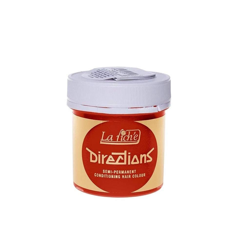 Culoare de păr semipermanentă Directions 88ml - Fluorescent Orange Vopsea pentru par Naty Shop Negru 88 Ml (pachet de 2)