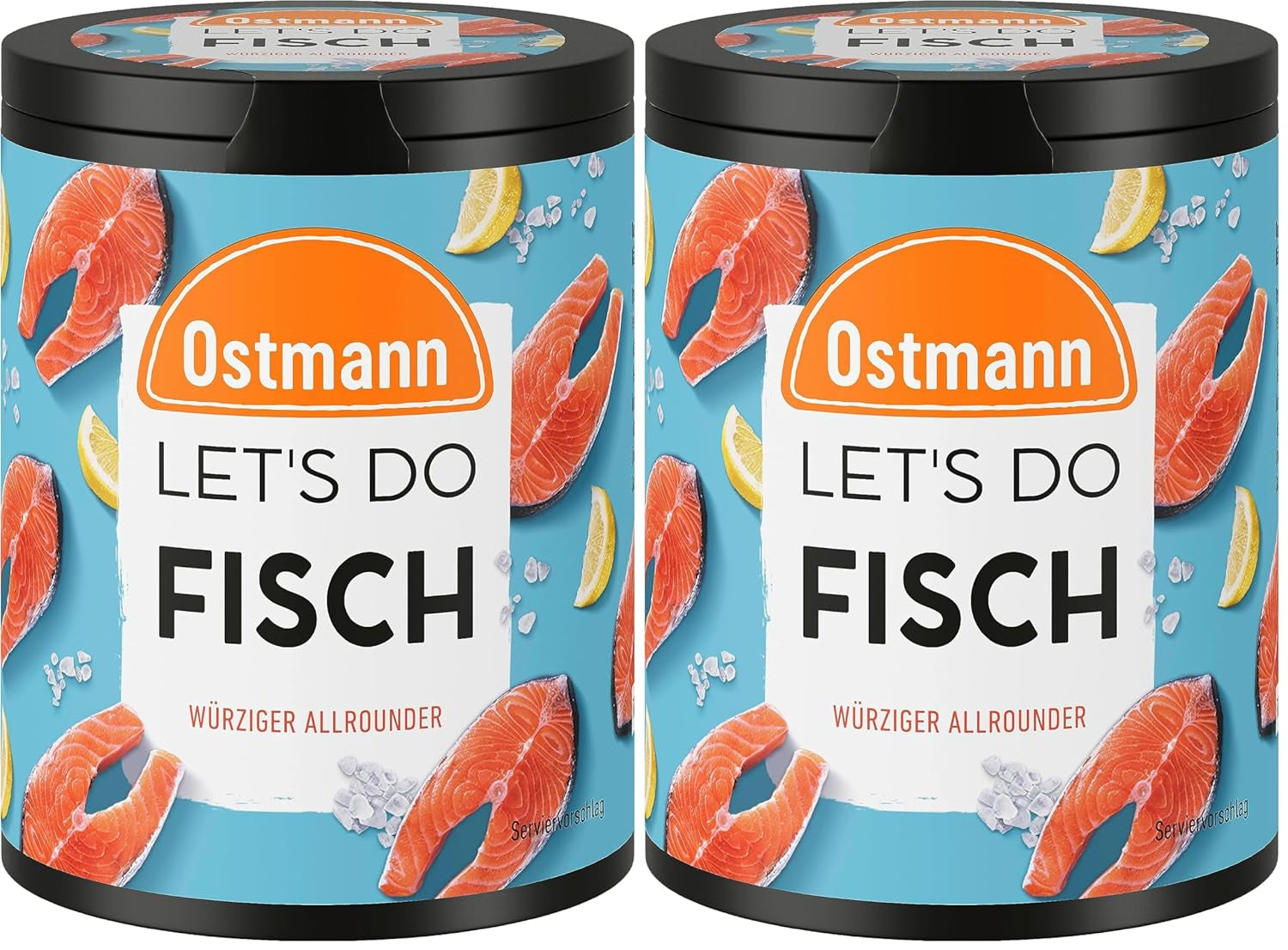 Ostmann Gewürze – Csináljuk a Fisch Allroundert | Gewürzsalz für Bratfisch, Flammlachs und Meeresfrüchte | Würziger Allrounder mustárral, citrommal és kaporral | 85 g Metalldose recyclebarban