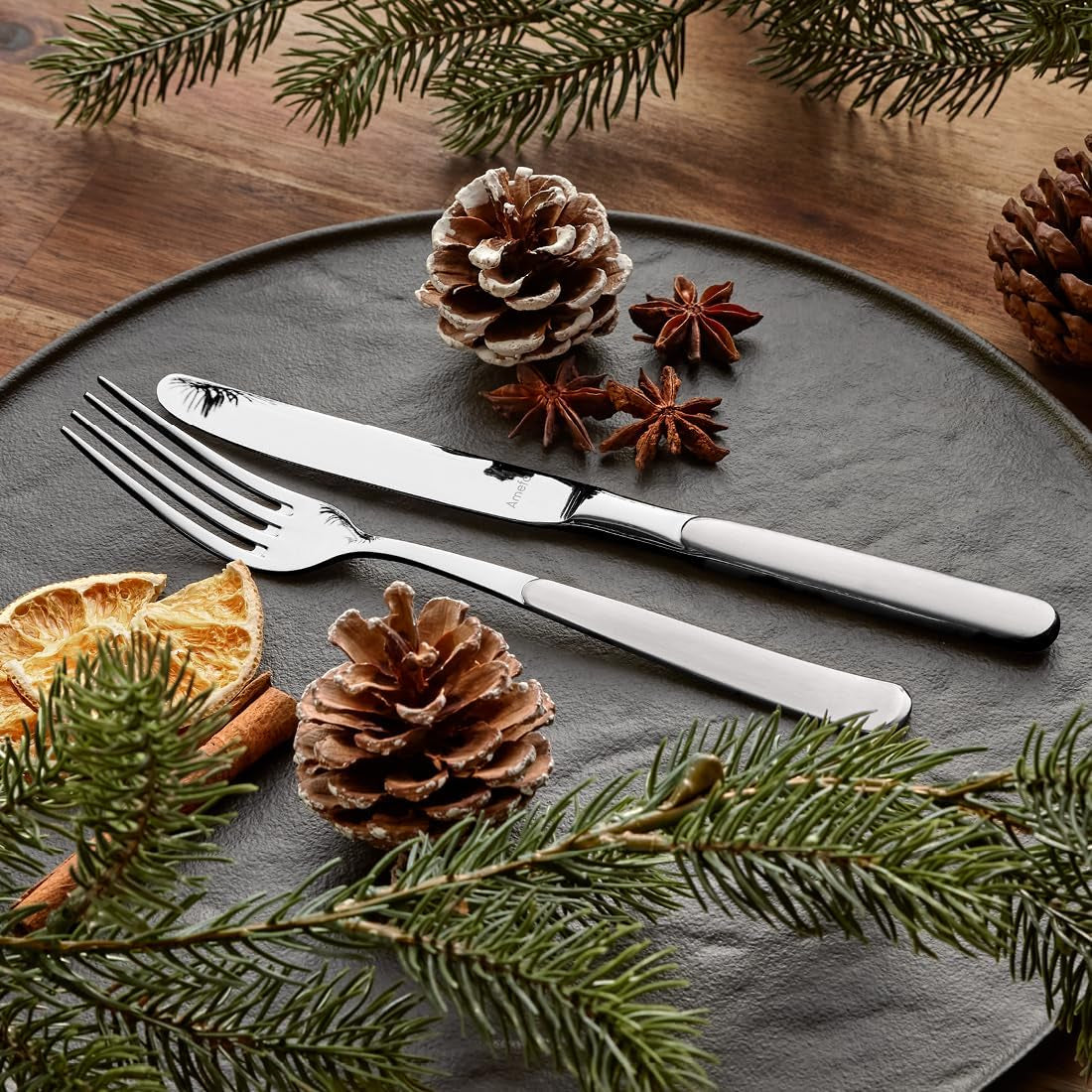 Amefa Satina 60 részes evőeszközkészlet, 12 személyes, széf Kitchen Naty Shop