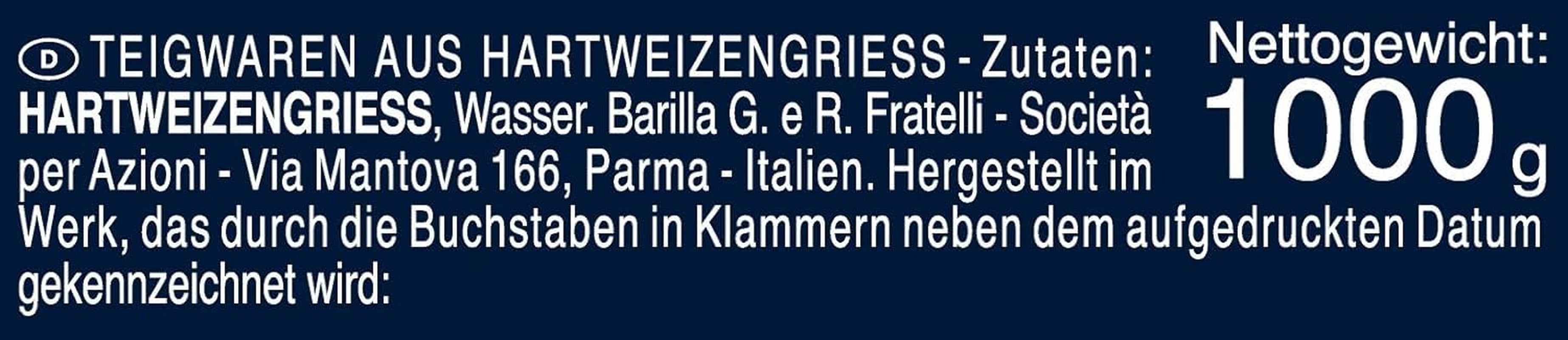 Barilla Selezione Oro Chef Orecchiette Pugliesi, 9 db-os csomag (9 x 1 kg)