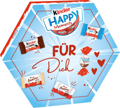 kinder Happy Moments Mini Mix - Valentin-napi ajándék neki és neki - A társasági élethez és a barátokkal és családdal való megosztáshoz - 161g