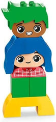 LEGO DUPLO Big Feelings, egymásra rakható építőjáték 23 színes téglával és 4 figurával, motoros játék a 18 hónapos kortól kezdődő kisgyermekek szociális és érzelmi fejlődésének elősegítésére 10415 Építőkészletek Beuche den LEGO-Store