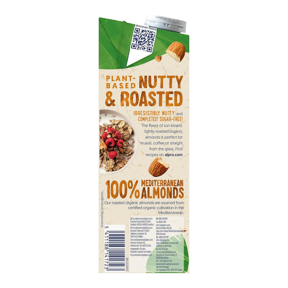 Alpro Bio Mandeldrink ohne Zucker – 8 x 1 l