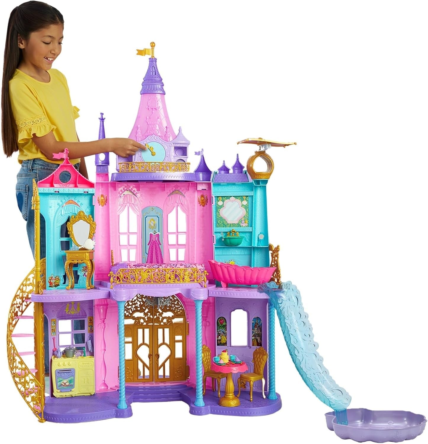 Mattel Disney Prinzessin Cinderella Geburtstag Sammelfigur Modepuppe, inspiriert vom Disney-Film, Geschenke für besondere Anlässe für Kinder und Sammler, JCR78, [Mehrfarbig]