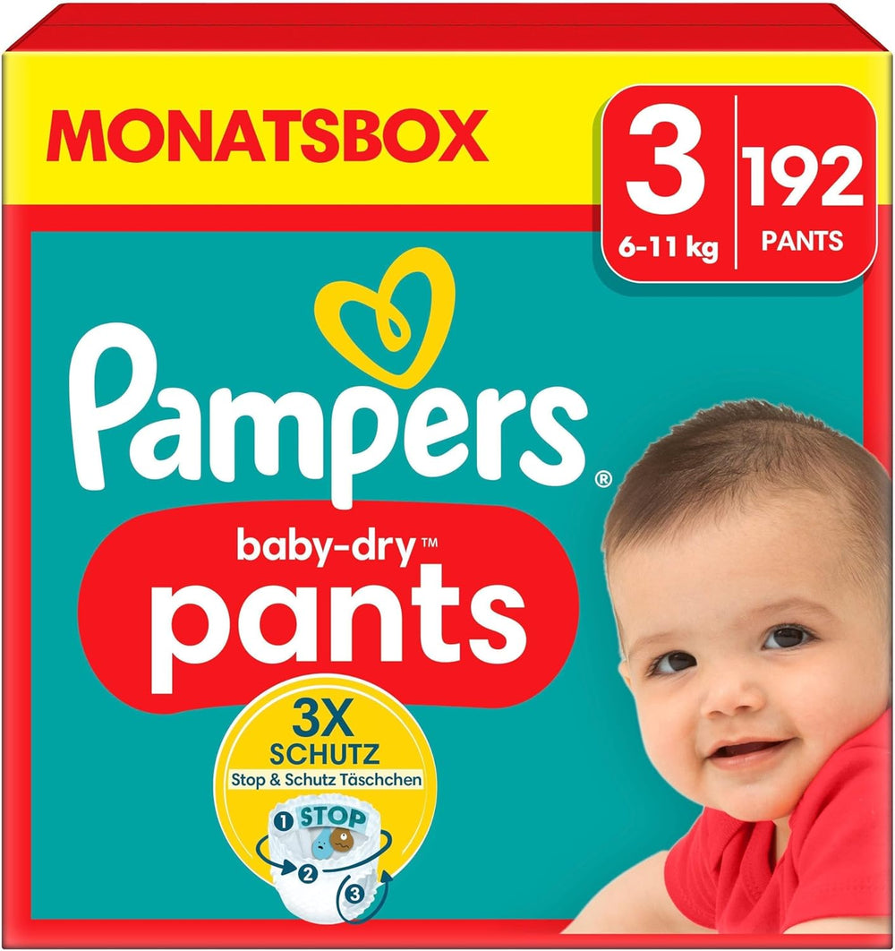 Pampers Baby-Dry Pants Größe 5, 160 Stück, 11kg-17kg, 360° auslaufsichere Nappali és éjszakai használatra
