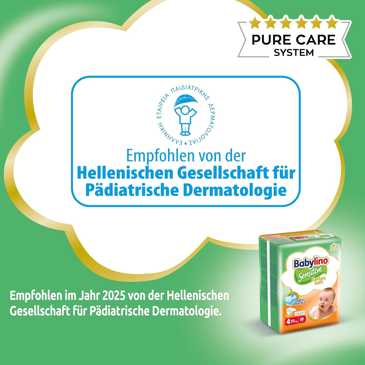 Babapelenka Sensitive 4-es méret, Maxi (8-13 kg), 20 db