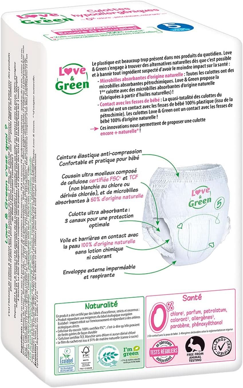 Pantaloni scutec, hipoalergenici, marimea 5, 1 pachet - 18 bucati Mama si Copilul Naty Shop