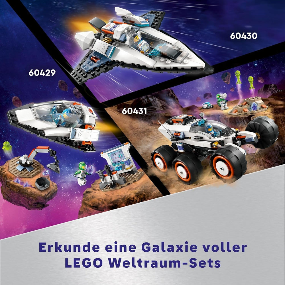 LEGO City Raumschiff, Weltraum-Spielzeug és Space Shuttle für Kinder zum Baen, Jungen und Mädchen ab 6 Jahren, Set mit Astronaut-Figur 60430