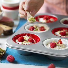 6. tálca Jumbo Muffin Ø 9 cm - 34 X 22 X 4,5 cm Sütőformák és tálcák Naty Shop
