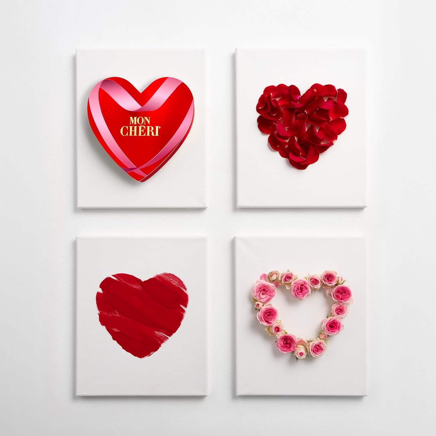 Ferrero Mon Chéri Heart - Valentin napi csokoládé ajándék neki és neki - Ropogós csokoládé, gyümölcslikőr és ízesített cseresznye - Valentin napra, anyák napjára és húsvétra - 1 csomag 147g