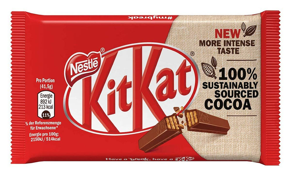 Nestlé klasszikus csokoládészeletek, tejcsokoládé ropogós ostyaszeletek, 48 darabos (24 x 41,5 g) csomag