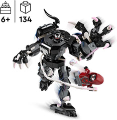 LEGO Marvel Venom Mech vs. Miles Morales mozgatható akciófigurák gyerekeknek Pókember szett szuperhőspárbaj minifigurákkal Játék Ajándék fiúknak és lányoknak 6 éves 76276 építőkészletek Besuche den LEGO-Store
