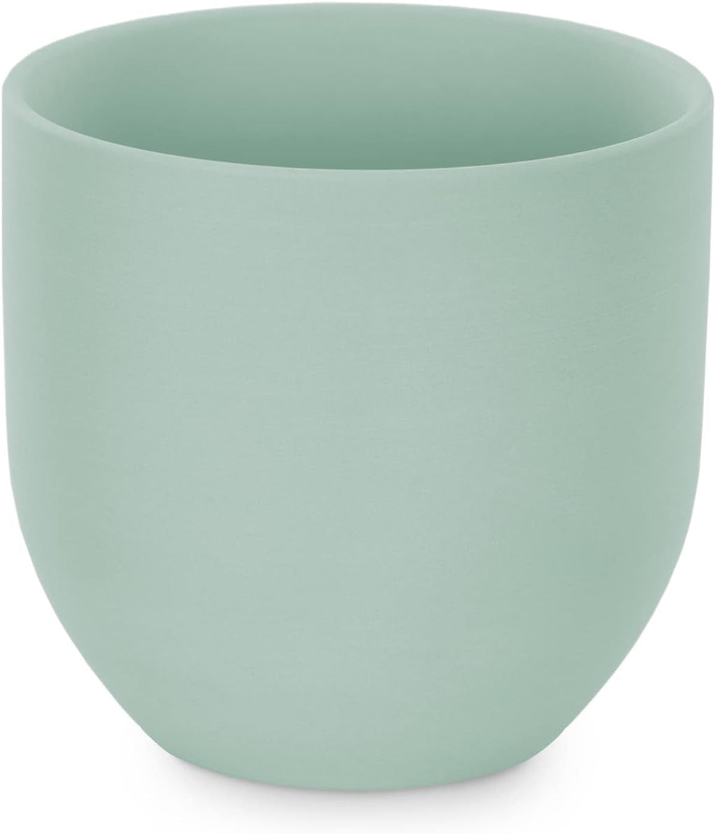 Ghiveci de flori ceramic AmeliaHome, ghiveci suspendat, decorativ Lokai verde mentă