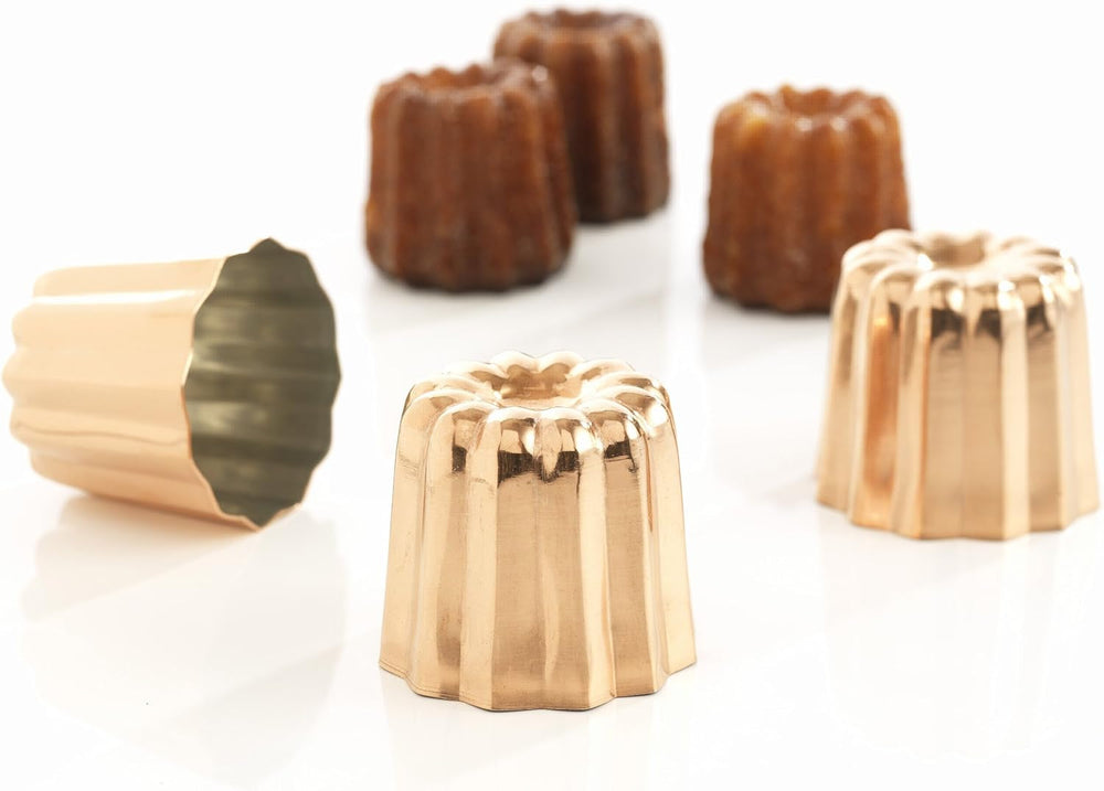 Sütőformák, réz, 17,5 x 6 x 6 cm, 3 db Sütőformák és tálcák Naty Shop