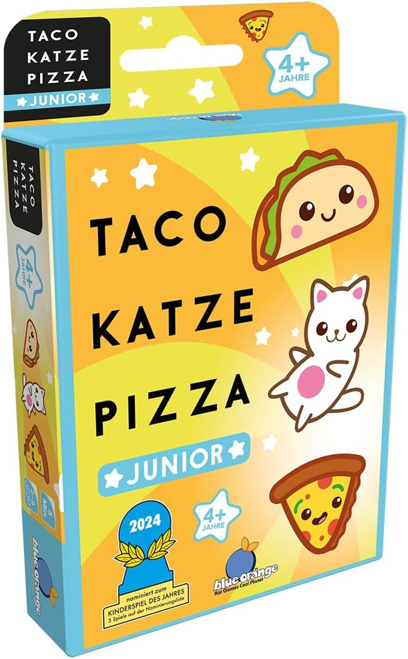 Blue Orange, Taco Cat Pizza Junior, Gyerekjáték, Kártyajáték, Az Év Gyerekjátéka 2024-re jelölt, 2-6 játékos, 4 év felett, 5 perc, német