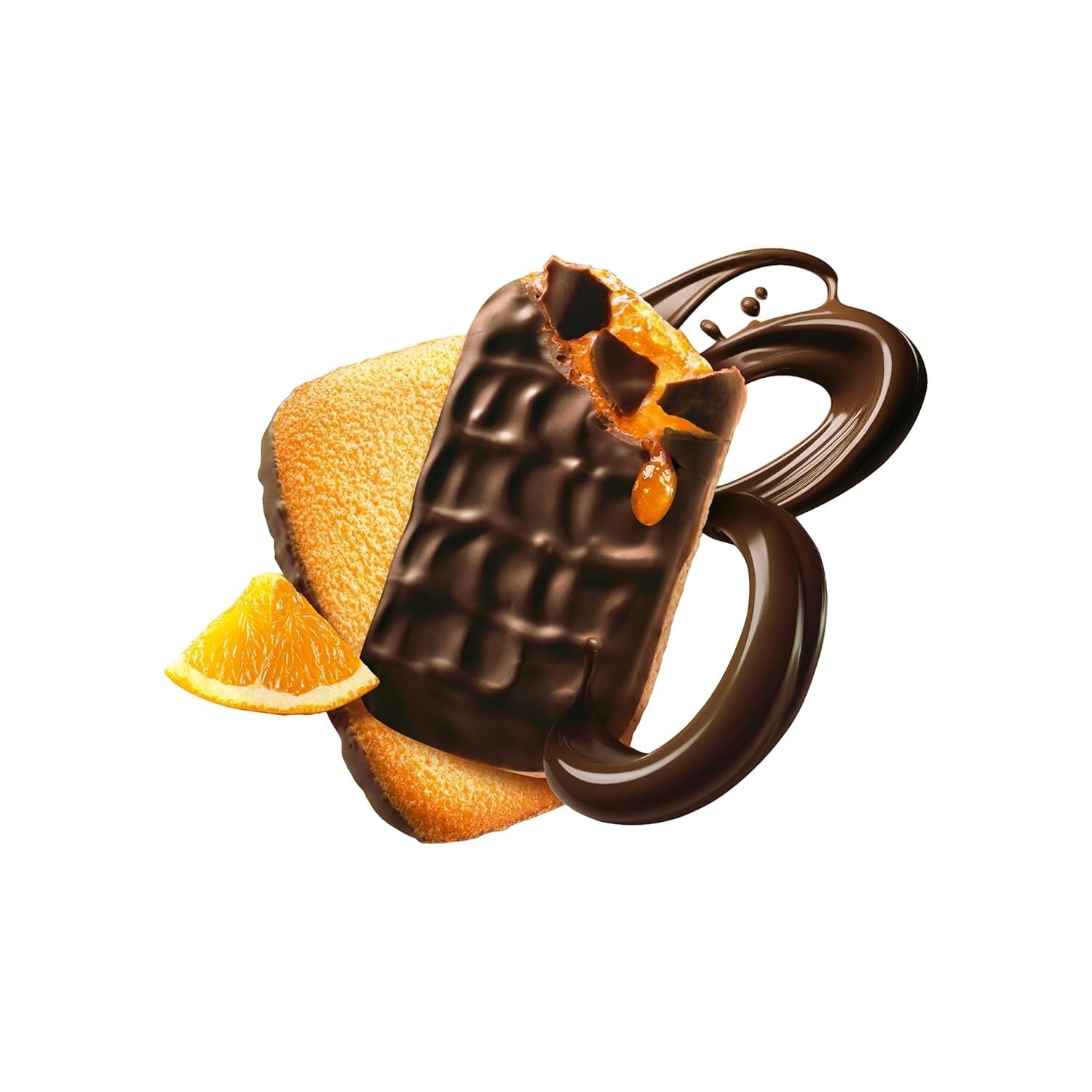 Bahlsen Messino Edelherb - 1 pachet - Aluat pufos cu umplutură de portocale și ciocolată neagră (1 x 125 g)