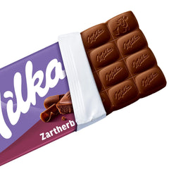 Milka Zartherb - alpesi étcsokoládé finom kakaóval, gyűjtőcsomagolásban - 25 x 90 g