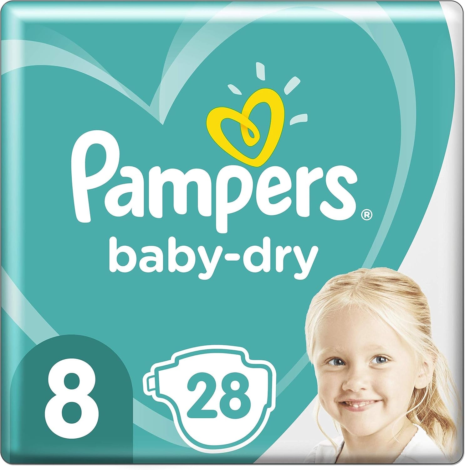 Pelenkák Pampers 81657566 Baby-Dry nadrág, fehér
