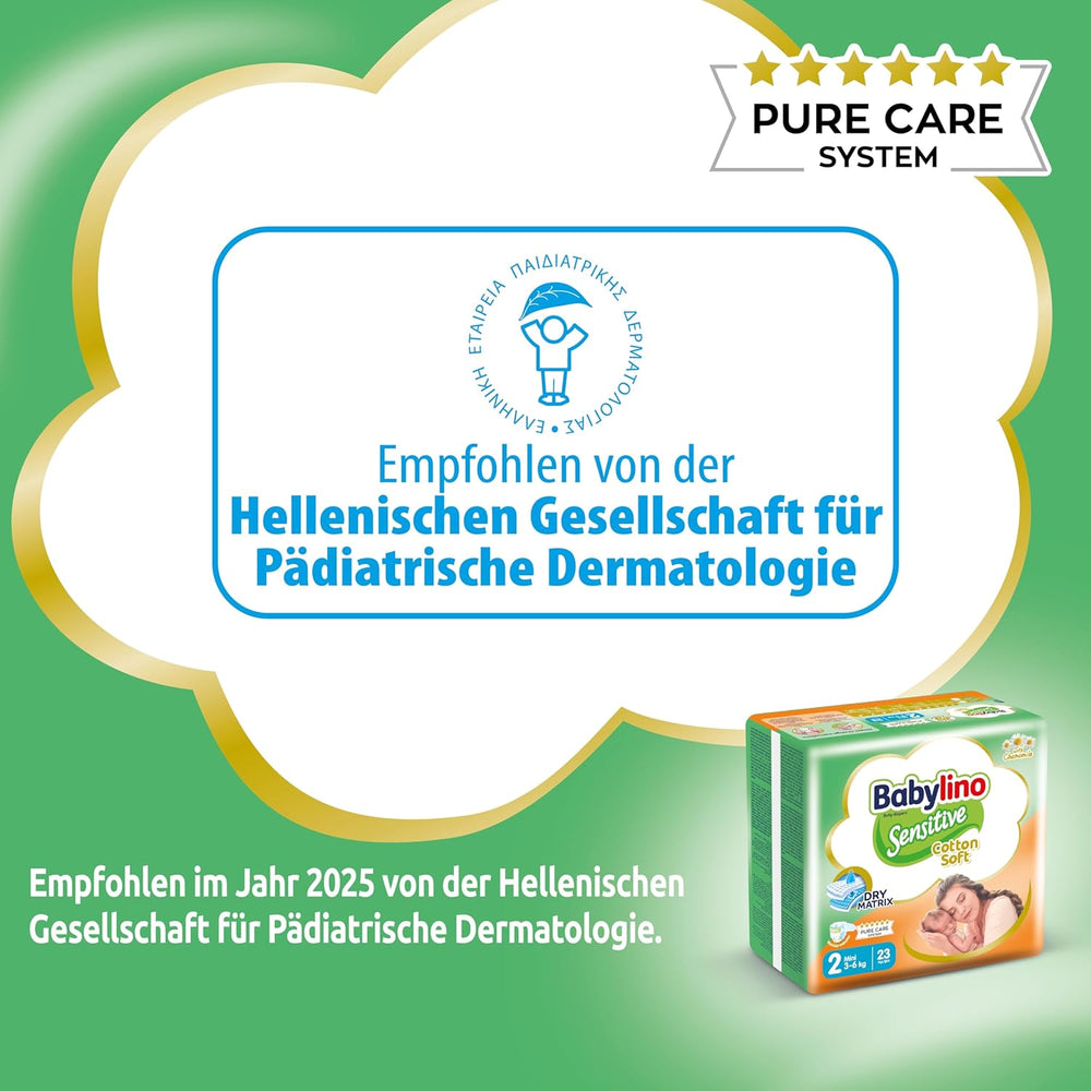 Pelenka érzékeny babáknak, 2-es méret, mini (3-6 kg), 192 pelenka