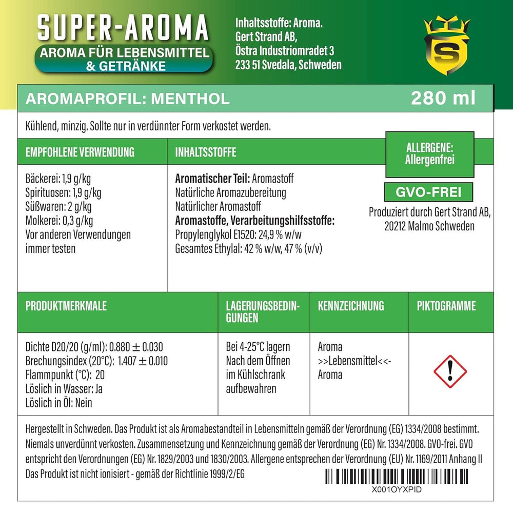 Mentol koncentrátum 280 ml Arome Naty Shop