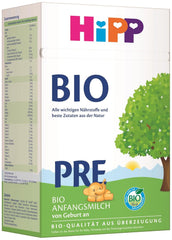 HiPP PRE bio csecsemőtej (4 x 600g), születéstől fogva, csak laktózt tartalmaz szénhidrátként, a legjobb bio minőségű