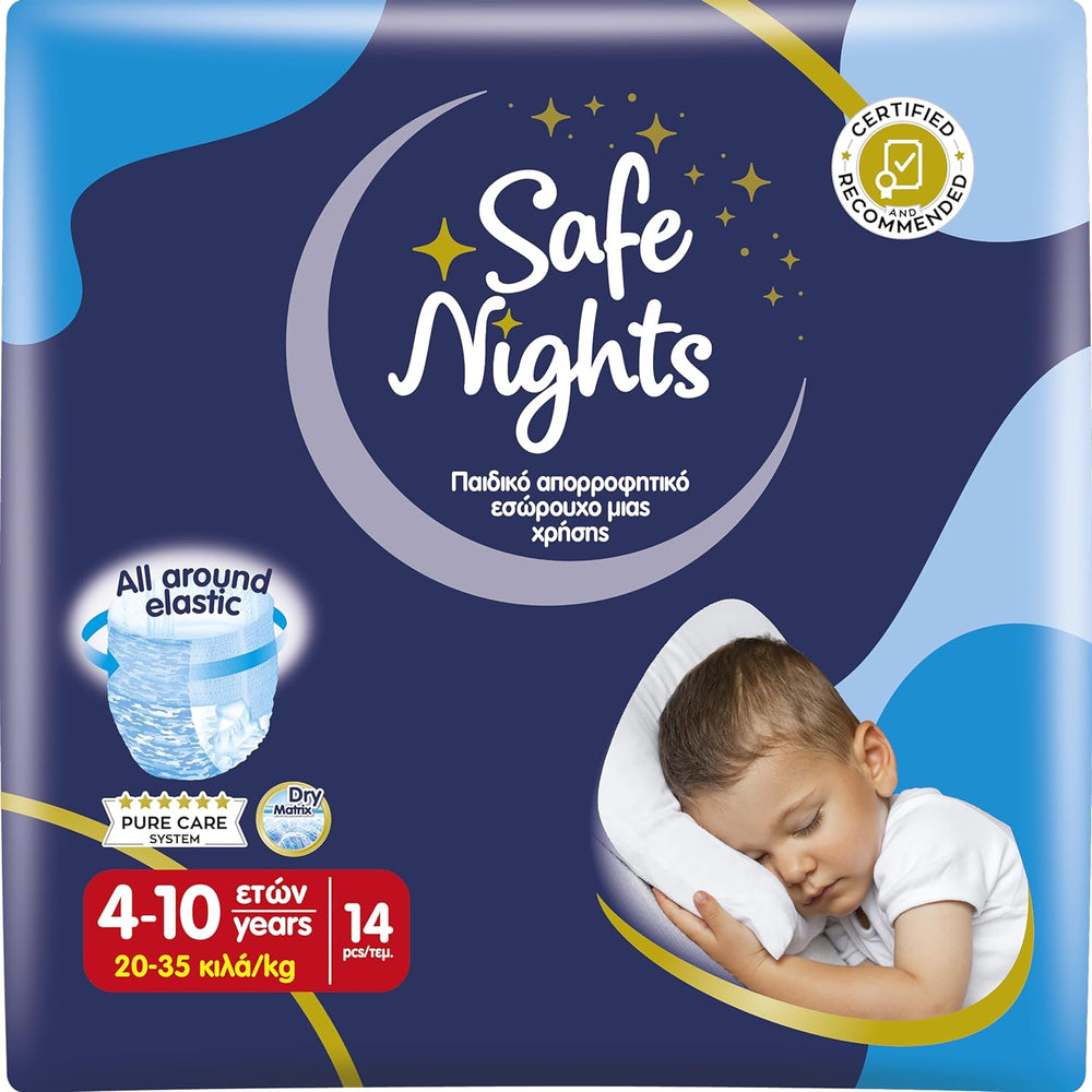 Safe Nights Boy, hálónadrág 8-16 éves korig (30-50 kg), 84 db