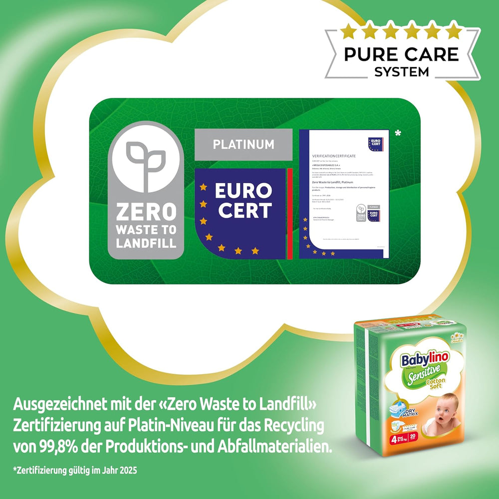 Babapelenka Sensitive 4-es méret, Maxi (8-13 kg), 20 db