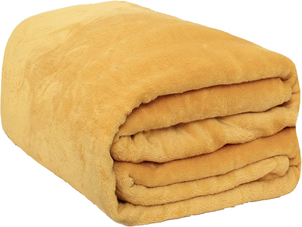 Brentford ultra puha gyapjú ágytakaró, ezüstszürke, nagy dupla - 150 x 200 cm ágyak és takarók Beuche den Brentfords-Store okker sárga 120 x 150 cm