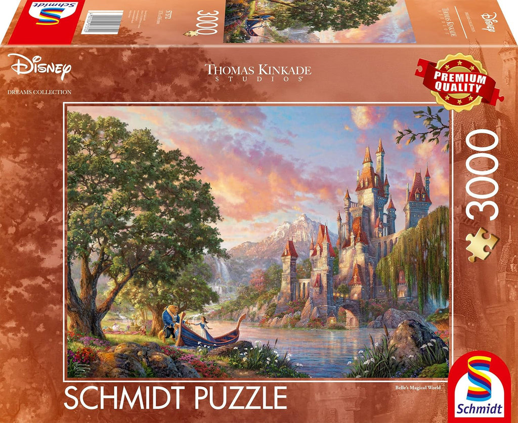 Schmidt Spiele 57372 Thomas Kinkade, Disney, Lumea magică a lui Belle, jigsaw puzzle 3000 piese Puzzle Naty Shop Titlu implicit