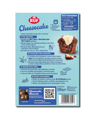RUF Cheesecake-Muffins Backmischung, American Style Muffins Mit Cremiger Füllung, Einfache Zubereitung, 12 Muffin-Förmchen Inklusive Naty Shop