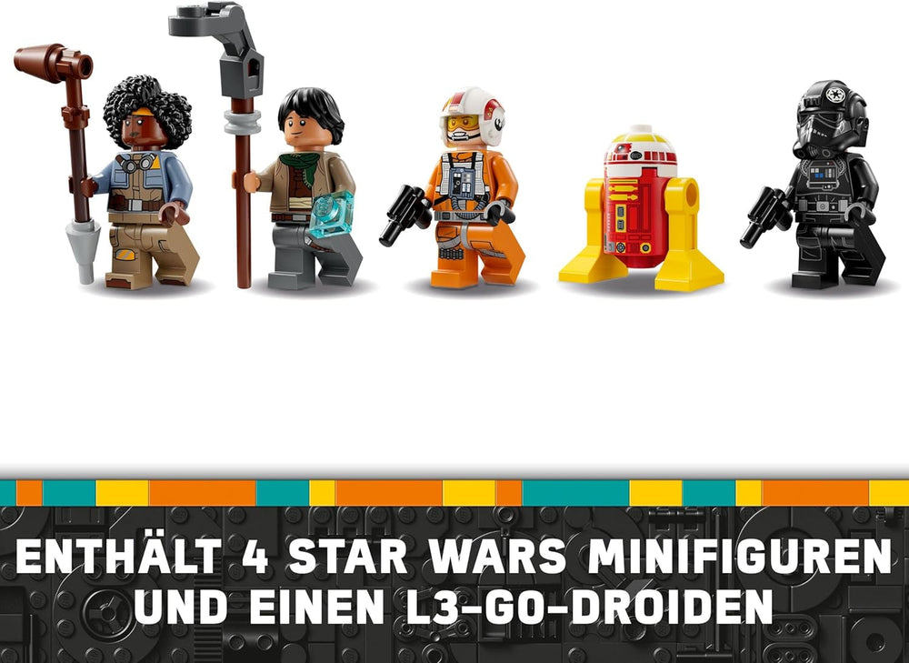LEGO Star Wars TIE Fighter és X-Wing Mashup, Starfighter építhető játék, ajándékötlet gyerekeknek, testreszabható csillaghajók, ajándék fiúknak, lányoknak és minden rajongónak 75393 építőkészletek Beuche den LEGO-Store
