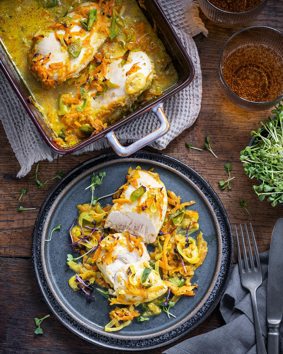 MAGGI Fix für Zwiebel-Sahne Hähnchen, Würzmischung, mit natürliche Ingredient*, für 3 Portionen, 1er Pack (1 x 26g)