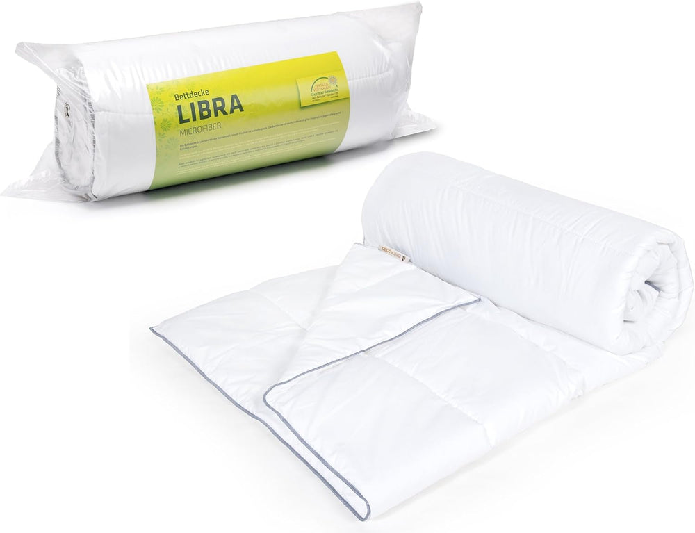Decoking 135X200 Nyári paplan Steppelt paplan Antiallergén Allergiásoknak Nyári paplan 100% mikroszálas 800G Libra Paplanok és paplanok Naty Shop Fehér 200X220