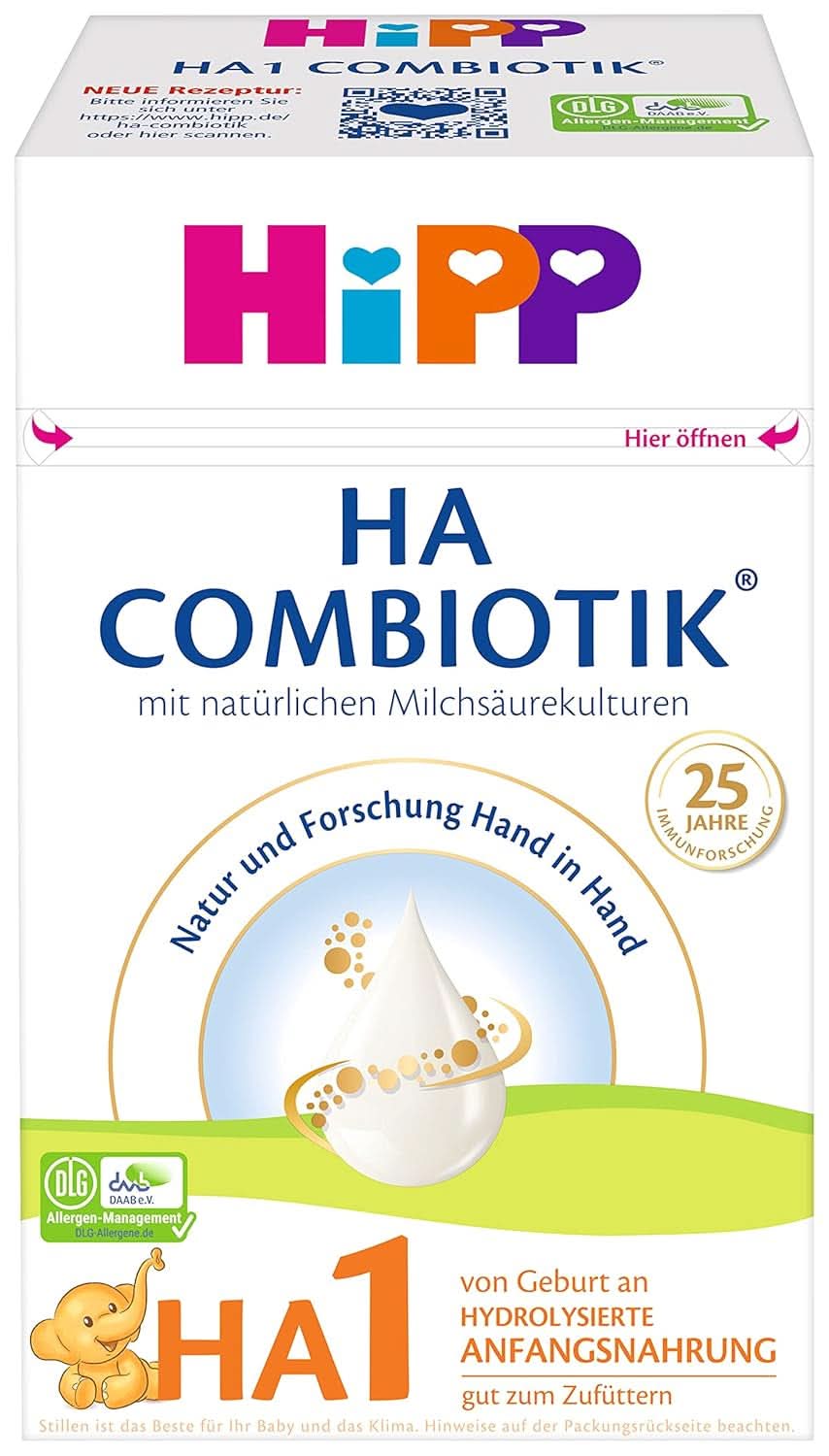 Hipp Milchnahrung HA Combiotik HA1 Combiotik, 600G, 4Er Pack (4 X 600G) Anya és Gyermek Naty Shop