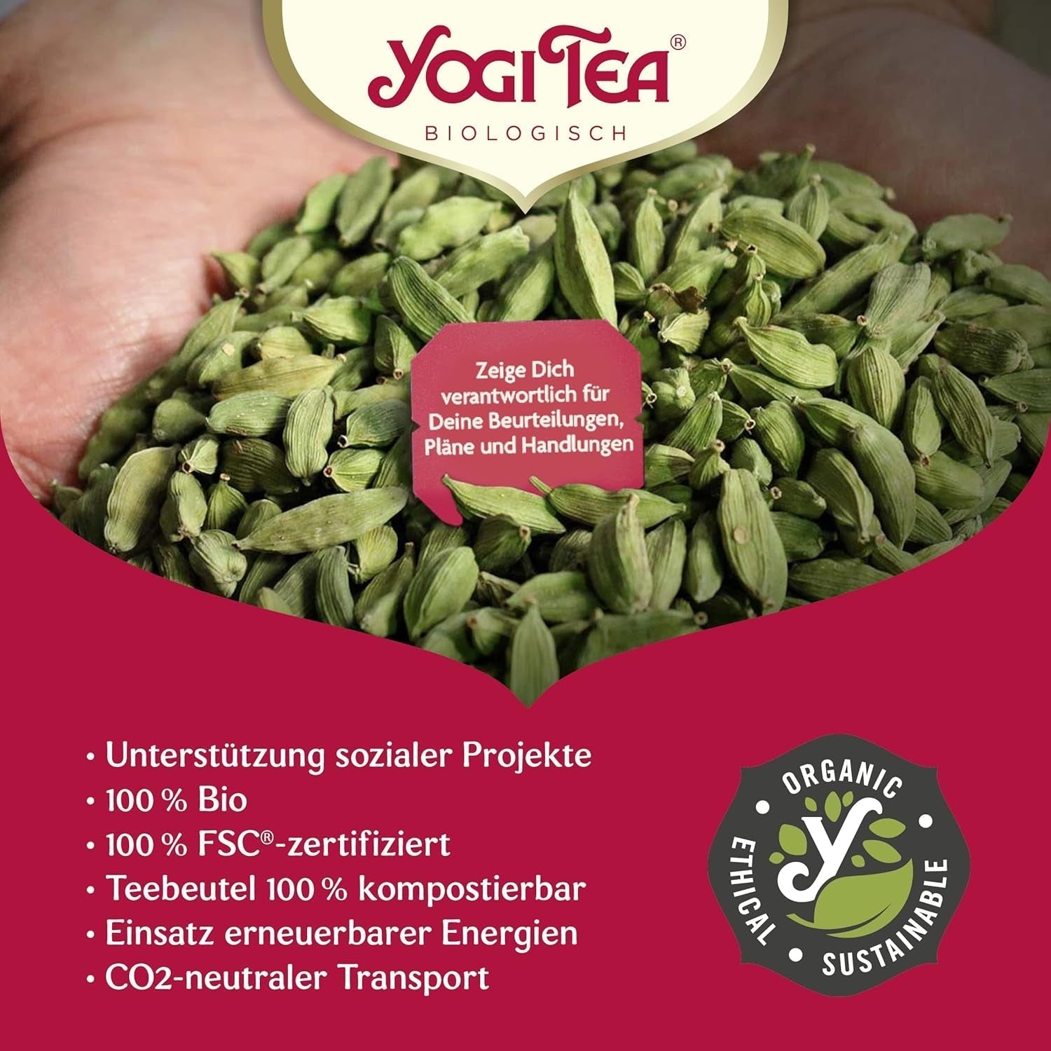 Yogi Tea - Pumpkin Chai, ceai ayurvedic organic cu mirodenii și plante, fără cofeină din natură, amestec de dovleac, ghimbir și portocală, Yogi Tea pachet de 6, 6X17 pliculețe (102 pliculețe de ceai în total)