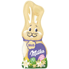 Milka Smiling Bunny White - Húsvéti csokoládé fehér csokoládéból nyuszi formában - 14 x 90g