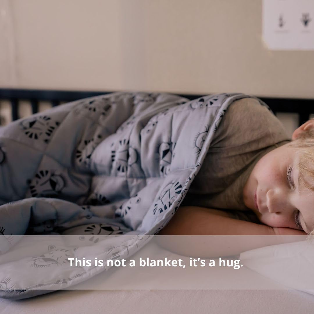 Súlyozott baba takaró | 3,5 kg | 100X150Cm | Terápiás takaró | Súlyozott takarók | Nehéz takaró (kék tigris arc, 3,5kg-100X150 cm) BLENKZ Ágyak és Takarók.