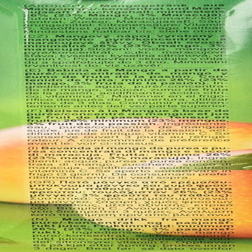 Rauch Happy Day Mango | Finomított ital passiógyümölccsel | Sok C-vitamin | 6 x 1 literes, Tetra Prisma Naty Shop