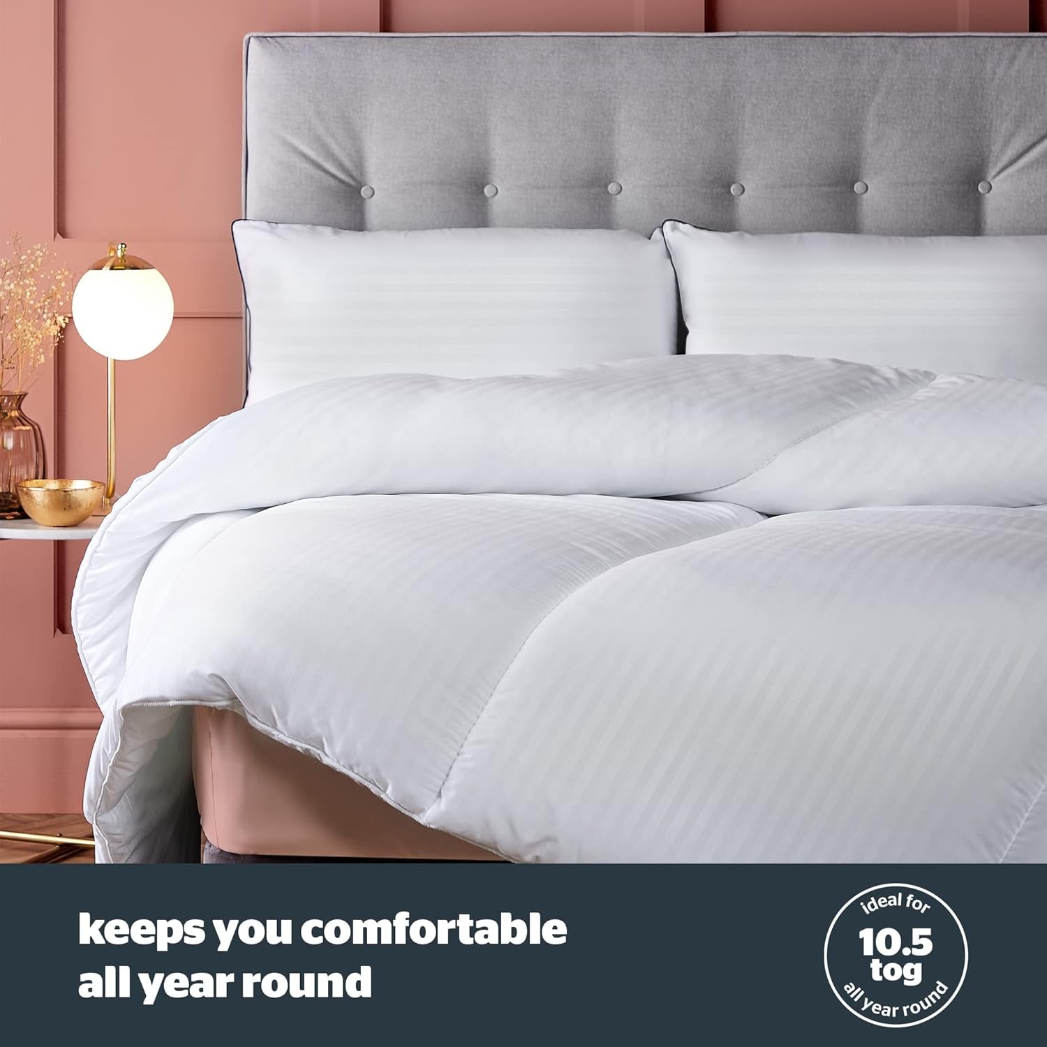 Paplan Silentnight Hotel Collection 10.5 Tog - franciaágy, poliészter, fehér Paplanok és paplanok Naty Shop