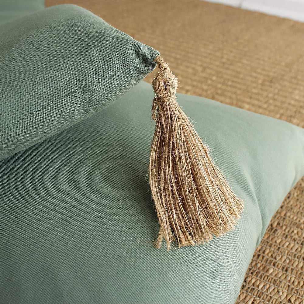 Paplan 4 golyóval, juta, 90 X 190 cm, agyag, 2007AGCHLJT090190, 90 X 190 cm Paplanok és paplanok Naty Shop