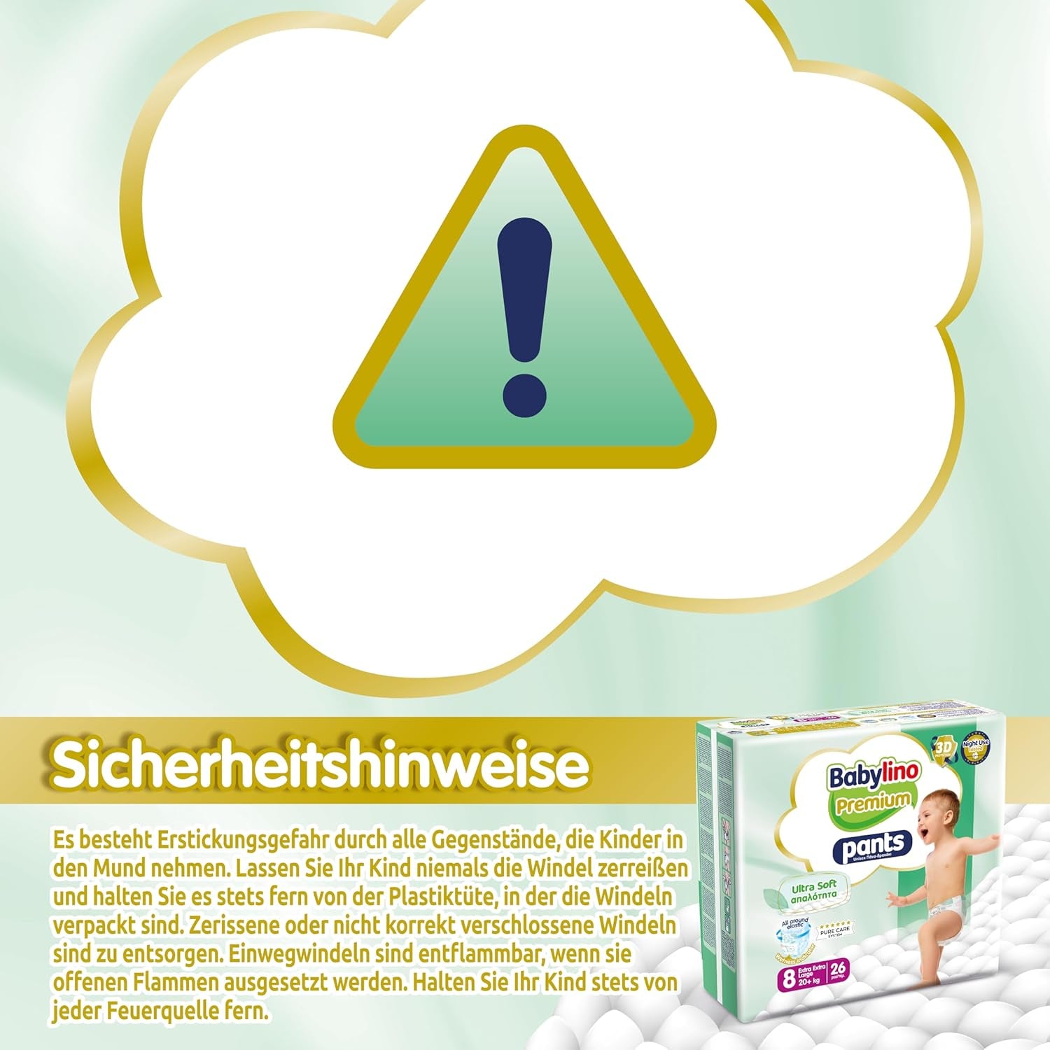 Prémium 8-as méretű nadrág Ultra-Soft szűrővel, XXL (20+ kg), 26 darab