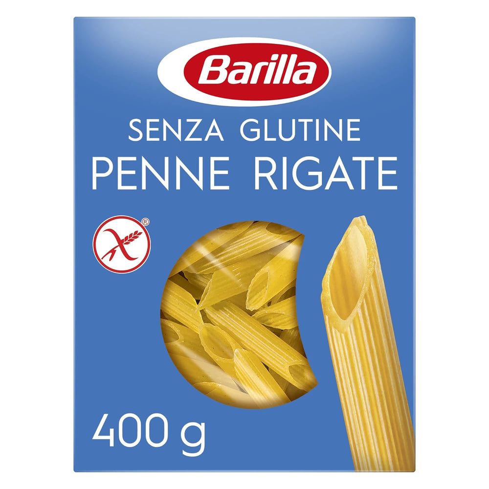Penne Rigate Barilla gluténmentes tészta, rizsből és kukoricából – 1 csomag (1 x 400g)