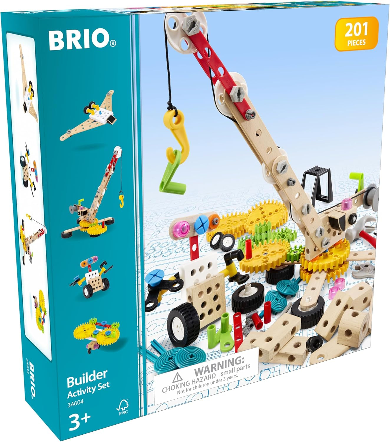 BRIO Builder – 34604 Builder óvodai készlet | Entwicklungsförderndes Rollenspiel- & Konstruktionsspielzeug für Kinder ab 3 Jahren