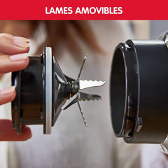 Perfect Mix + LM811D10 - 1200 W-Mixer, Glasierter Edelstahl, Hintergrundbeleuchteter Geschwindigkeitsregler, 3 program, Manueller Und Automatischer Reinigungsmodus Mother and Child Naty Shop