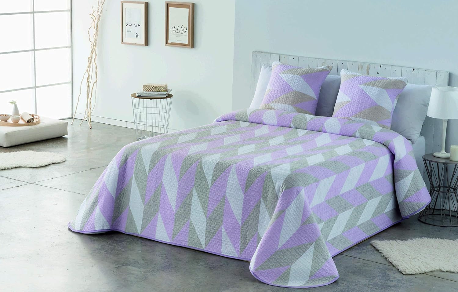 VIALMAN Sofia 30 Bouti Light paplan franciaágyhoz | paplan méret 250 X 270 cm, szürke Paplanok és paplanok Naty Shop Pink 135X190 cm