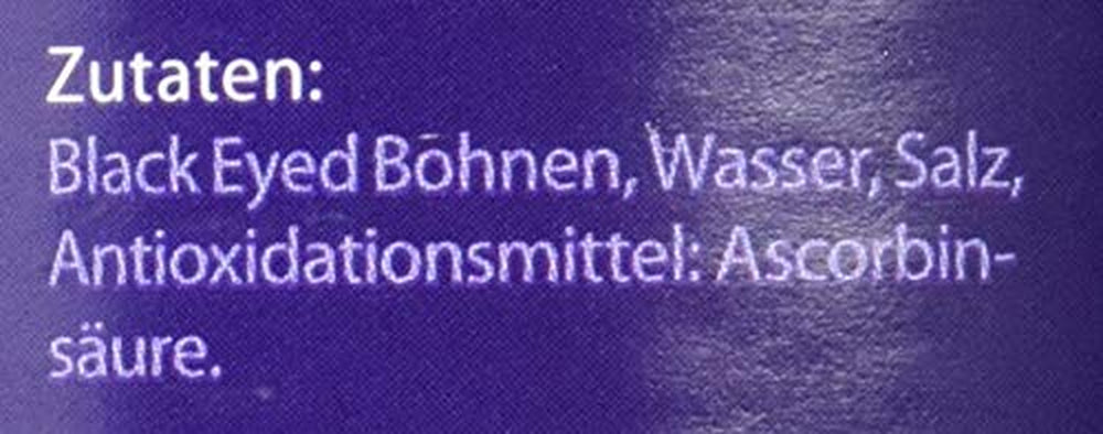 Black Eyed Beans 12 csomag (12 x 425 ml)