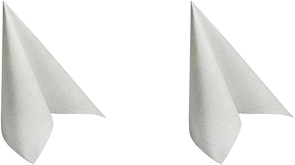 50 de șervețele "ROYAL Collection" 1/4-fold 40 Cm X 40 Cm Alb "Casali" Nuntă Aniversare Logodnă Crăciun