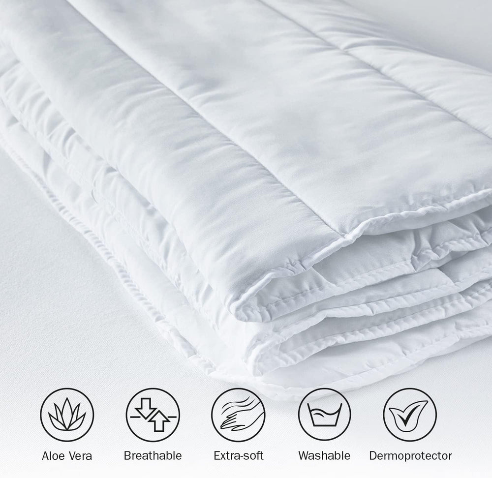 Pikolin Home paplan, rost, fehér, Ágy 135/140-220 X 220 cm, 2 Paplan és paplan Naty Shop